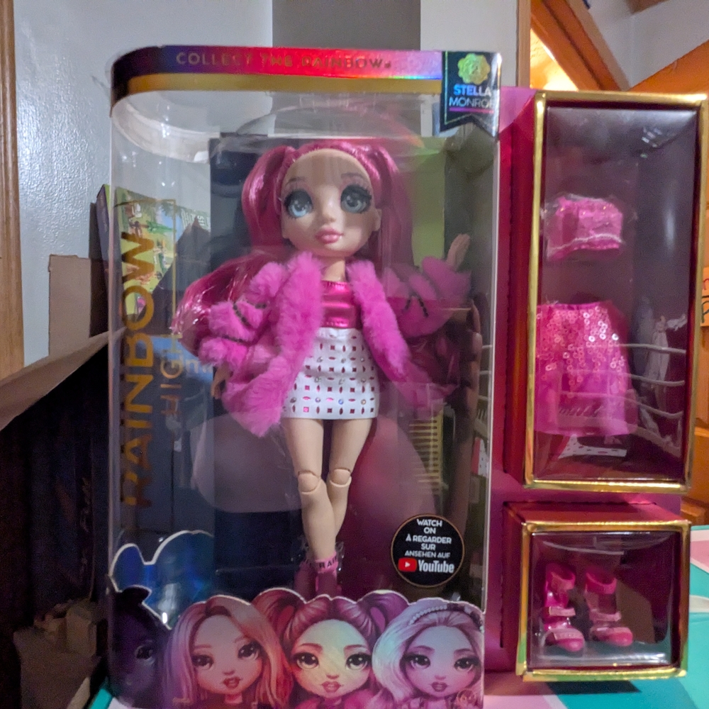 Rainbow Pink Fashion Doll
